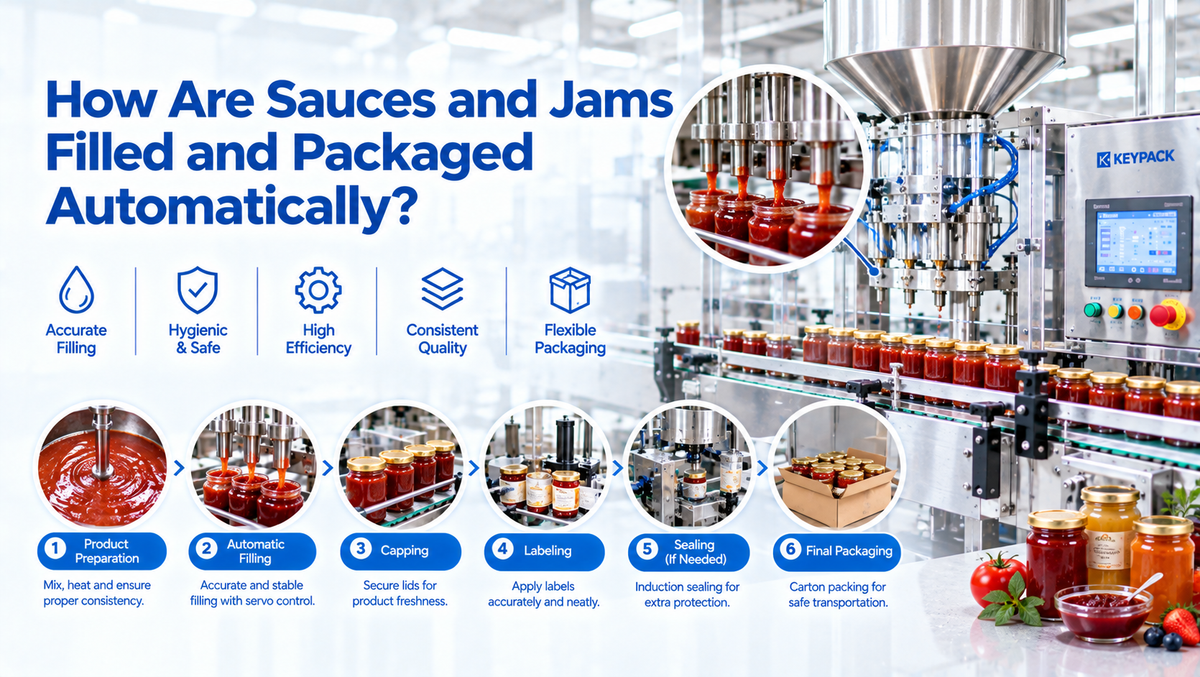 How Are Sauces and Jams Filled and Packaged Automatically?