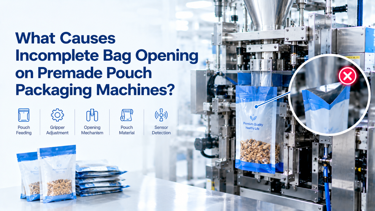 What Causes Incomplete Bag Opening on Premade Pouch Packaging Machines?