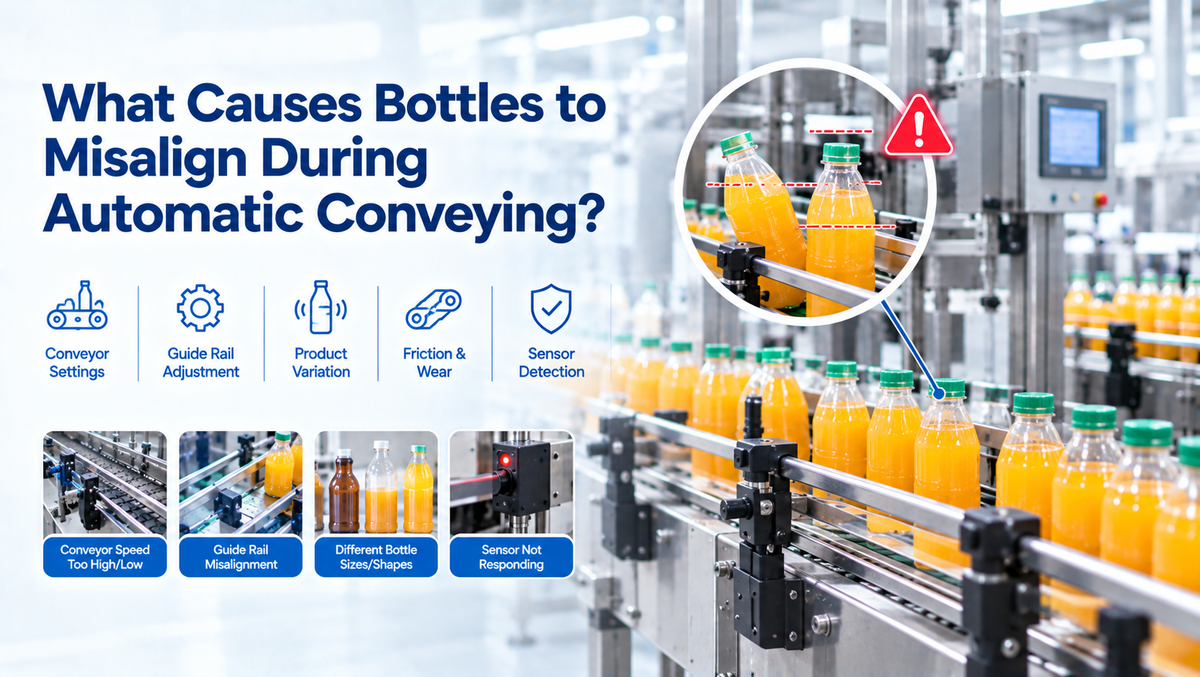 What Causes Bottles to Misalign During Automatic Conveying?