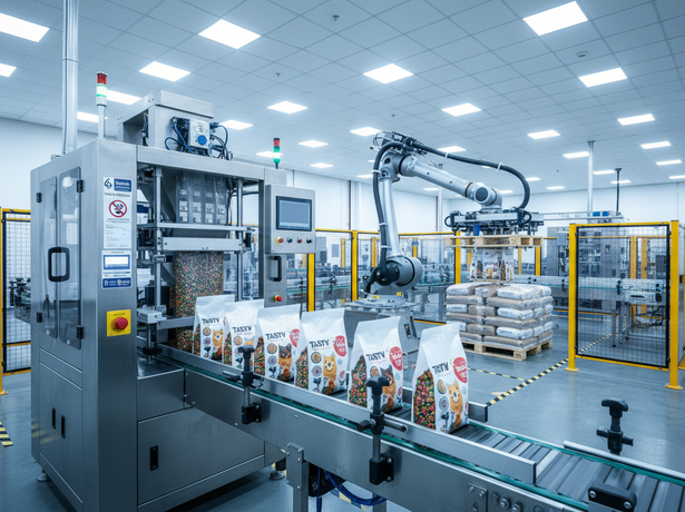 Pet Food Packaging Line Design Guide: Complete Automation Solutions from Bulk to Finished Product