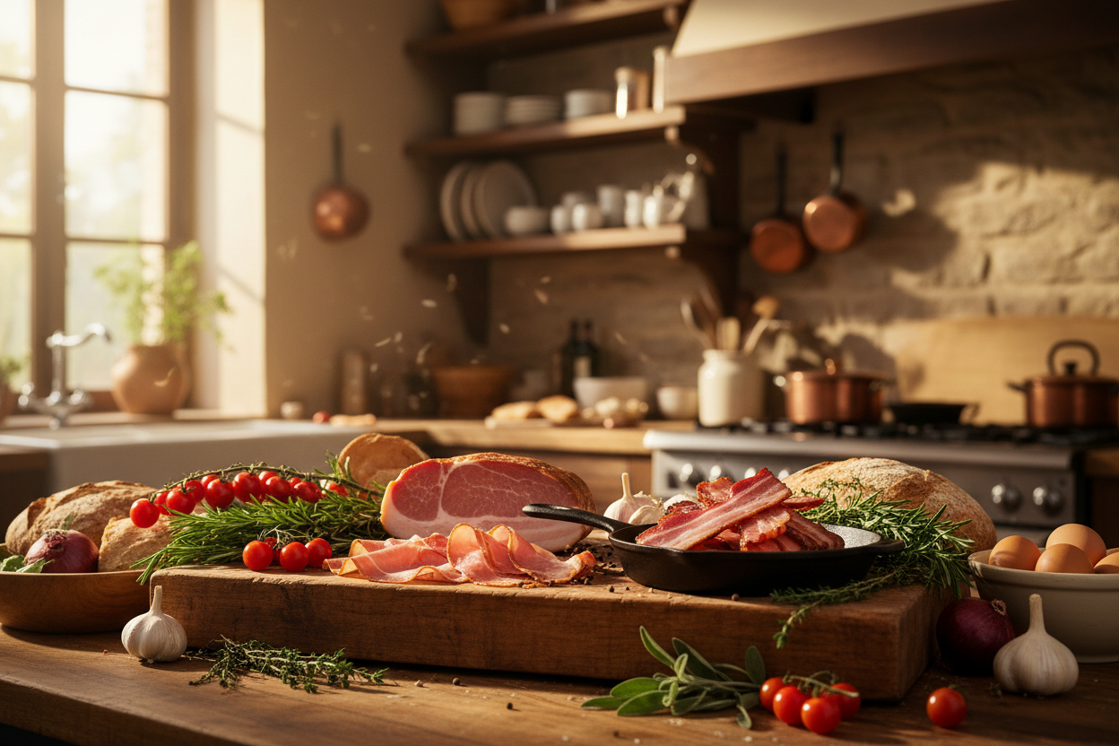 Inline checkweigher for ham and bacon processing — meat weight inspection and net weight compliance guide
