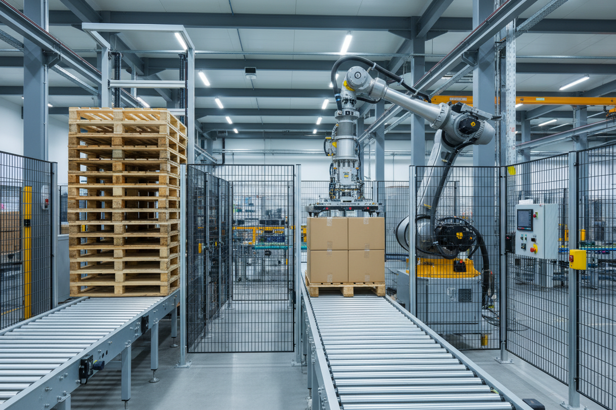 How Pallet Feeding Supports Automatic Palletizing Lines