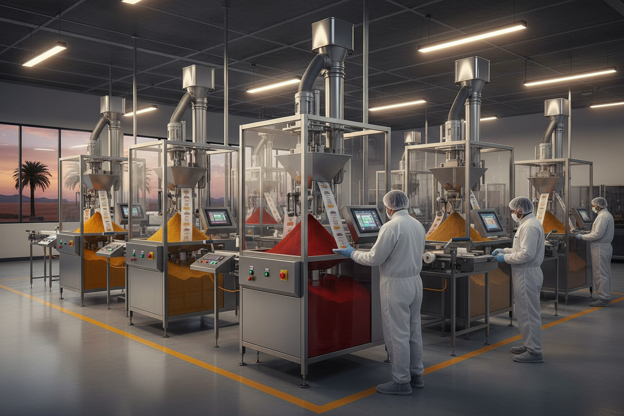 Spice Factory Layout How to Solve Powder Leakage in Spice Packaging Lines for UAE Food ...