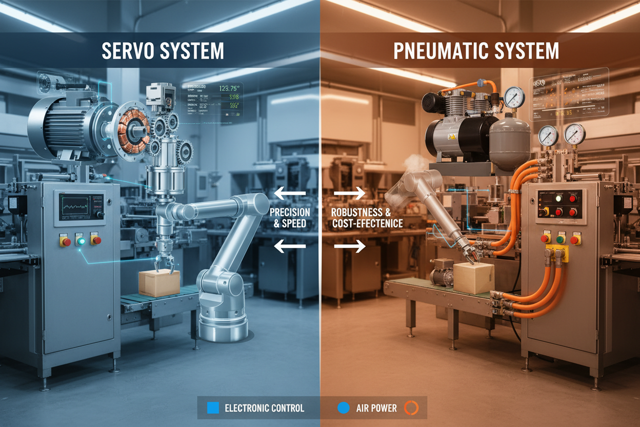 Servo vs Pneumatic Systems in Food Packaging Machines: Comprehensive Comparison Guide