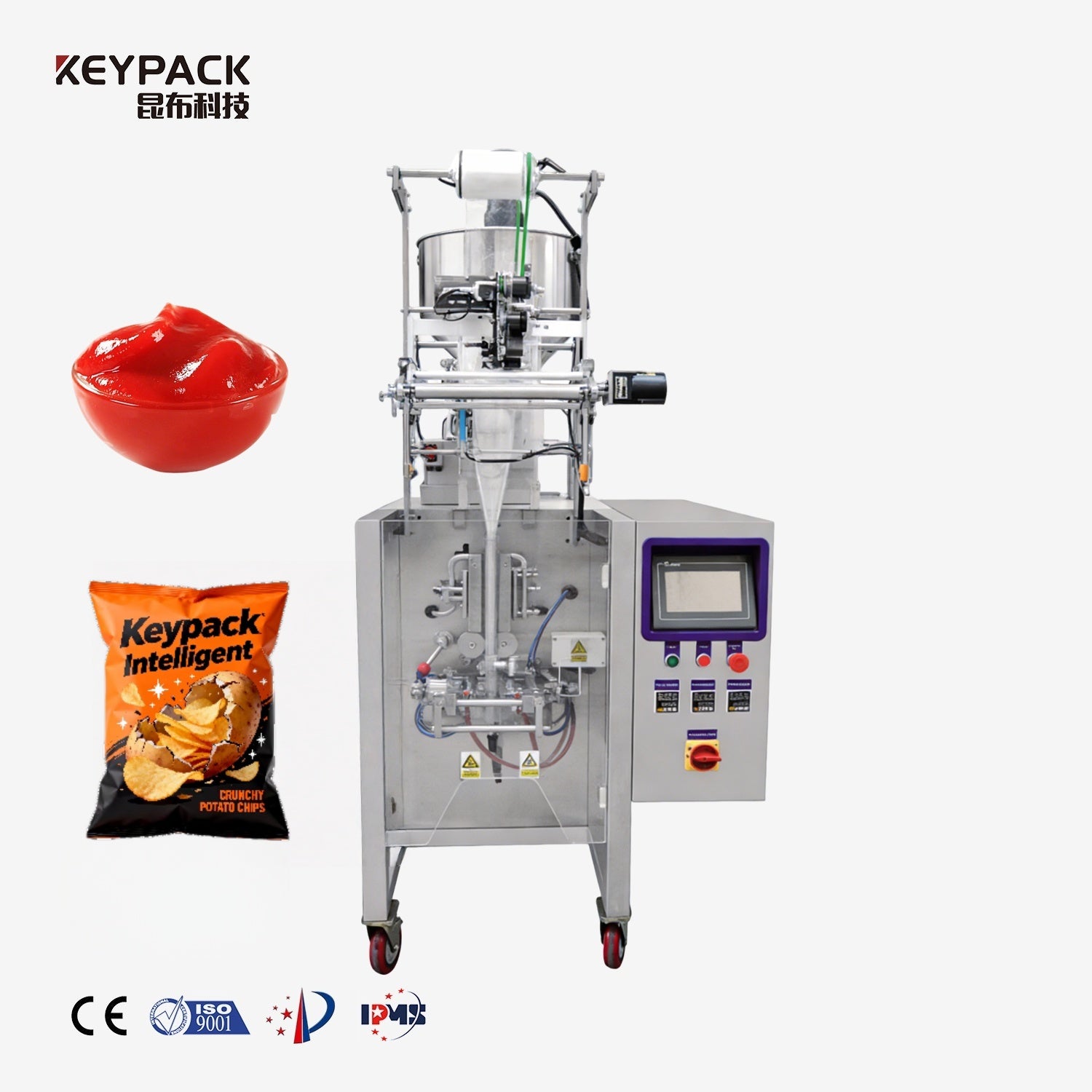 Liquid Back Seal VFFS Packaging Machine KL-300Y Vertical Form Fill Seal Machine Keypack Intelligent Technology Co., Ltd.
