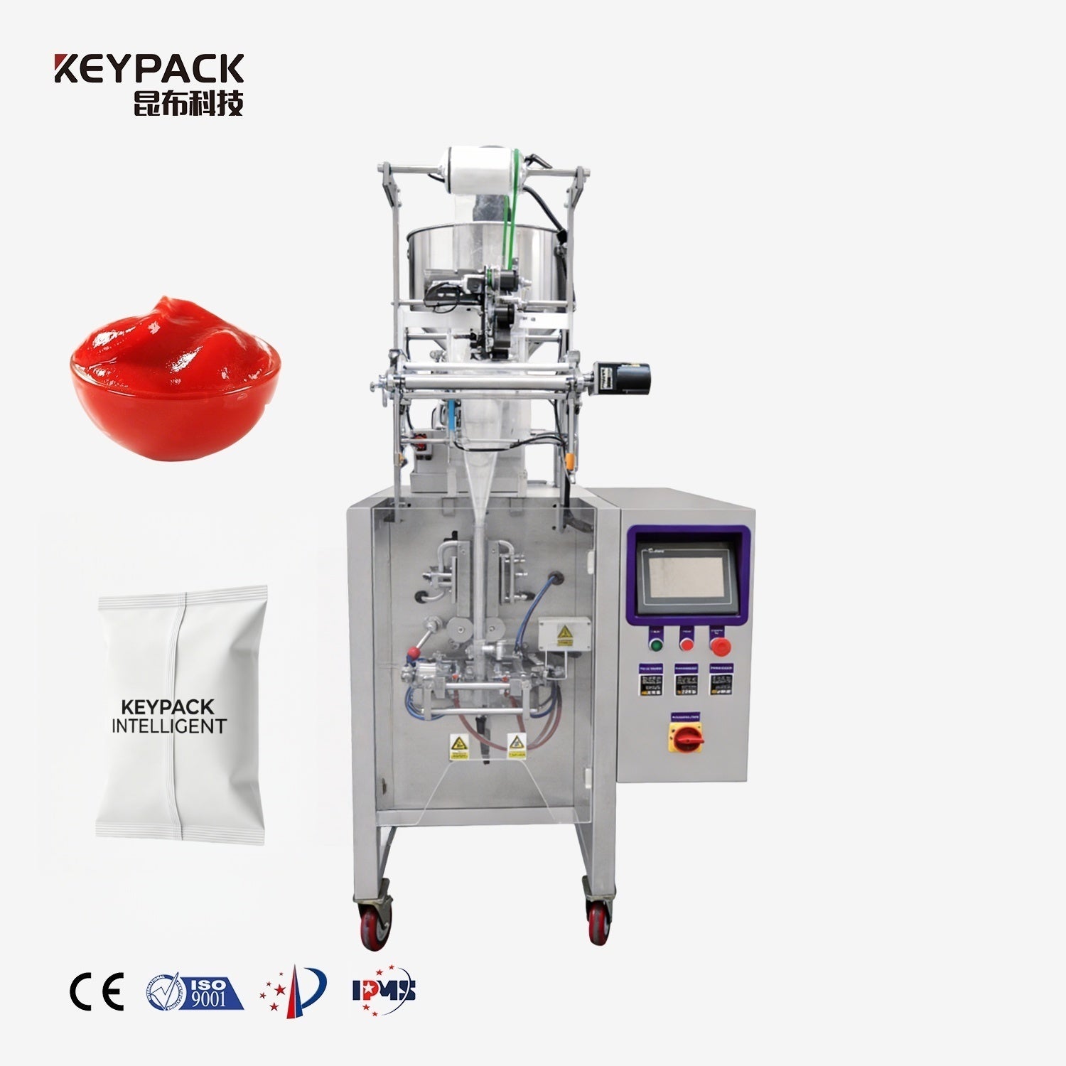 Liquid Back Seal VFFS Packaging Machine KL-300Y Vertical Form Fill Seal Machine Keypack Intelligent Technology Co., Ltd.