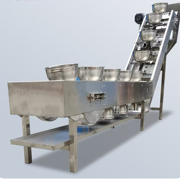Kunbupack Bowl-Type Feeding Machine - Auxiliary Conveyor for Premade/Pickled Foods & Nuts