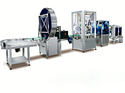Fully Automated Powder Bottle Production Line for Milk Powder, Coffee, Protein, and Chemical Powders Full Automatic Filling Capping and Labeling System
