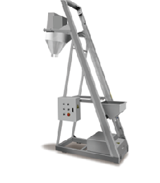 Kunbupack Inclined Single-Bucket Elevator - Auxiliary Conveyor for Food & Nuts