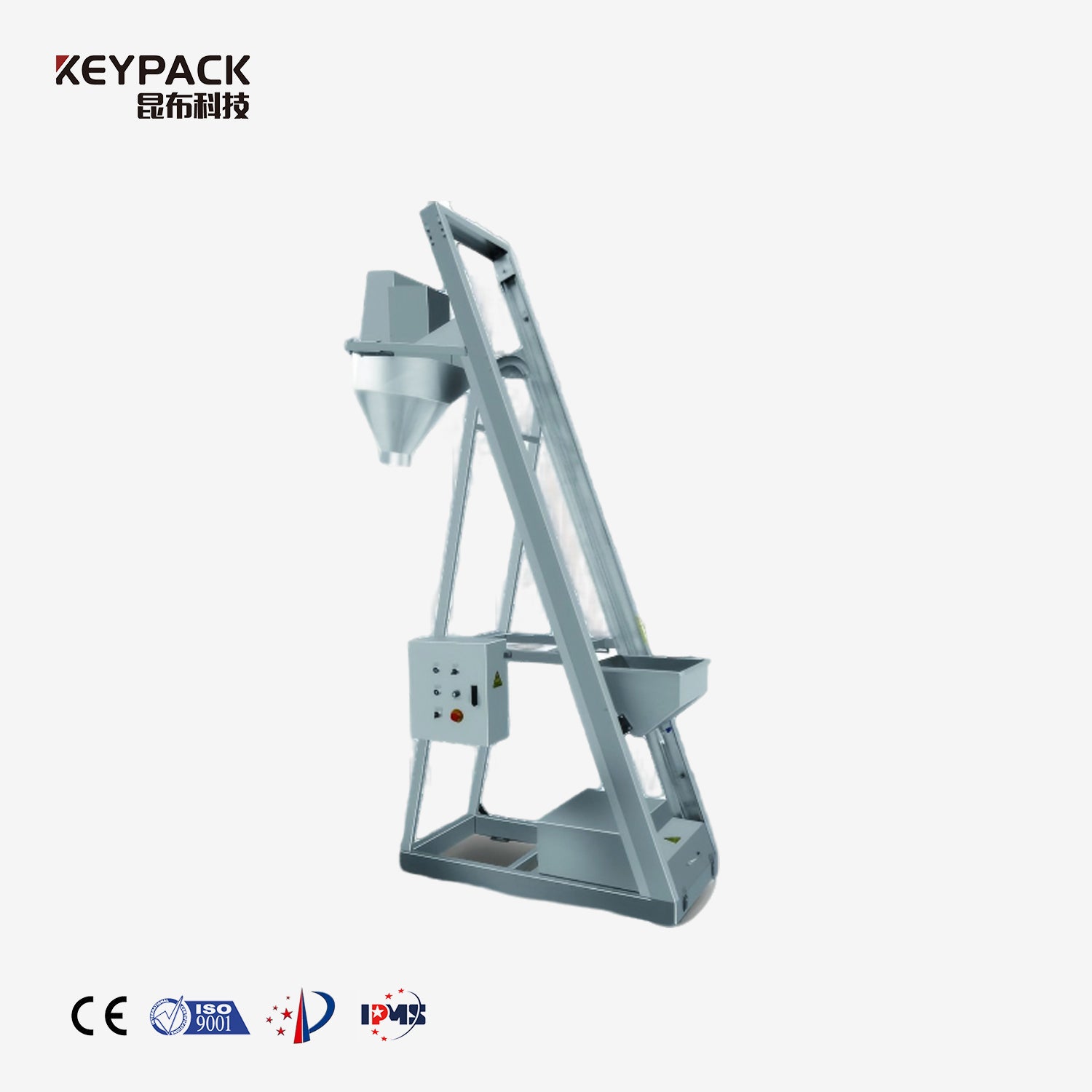 Inclined Single-Bucket Elevator - Auxiliary Conveyor Conveying Equipment KEYPACK INTELLIGENT TECHNOLOGY CO.,LTD