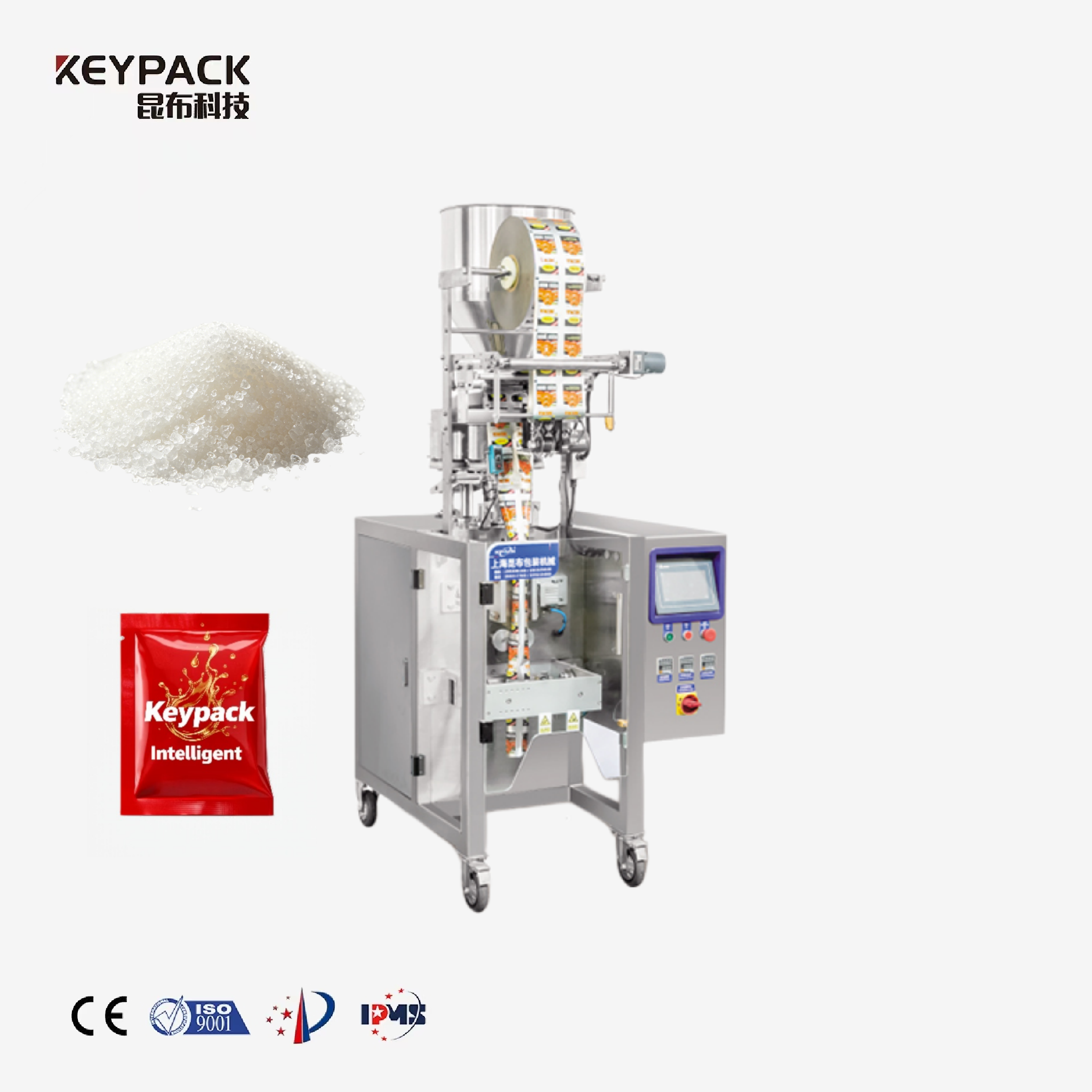 Granule 3-Side Seal Bag VFFS Packaging Machine KL-300K 3-Side Seal VFFS Machine Keypack Intelligent Technology Co., Ltd.