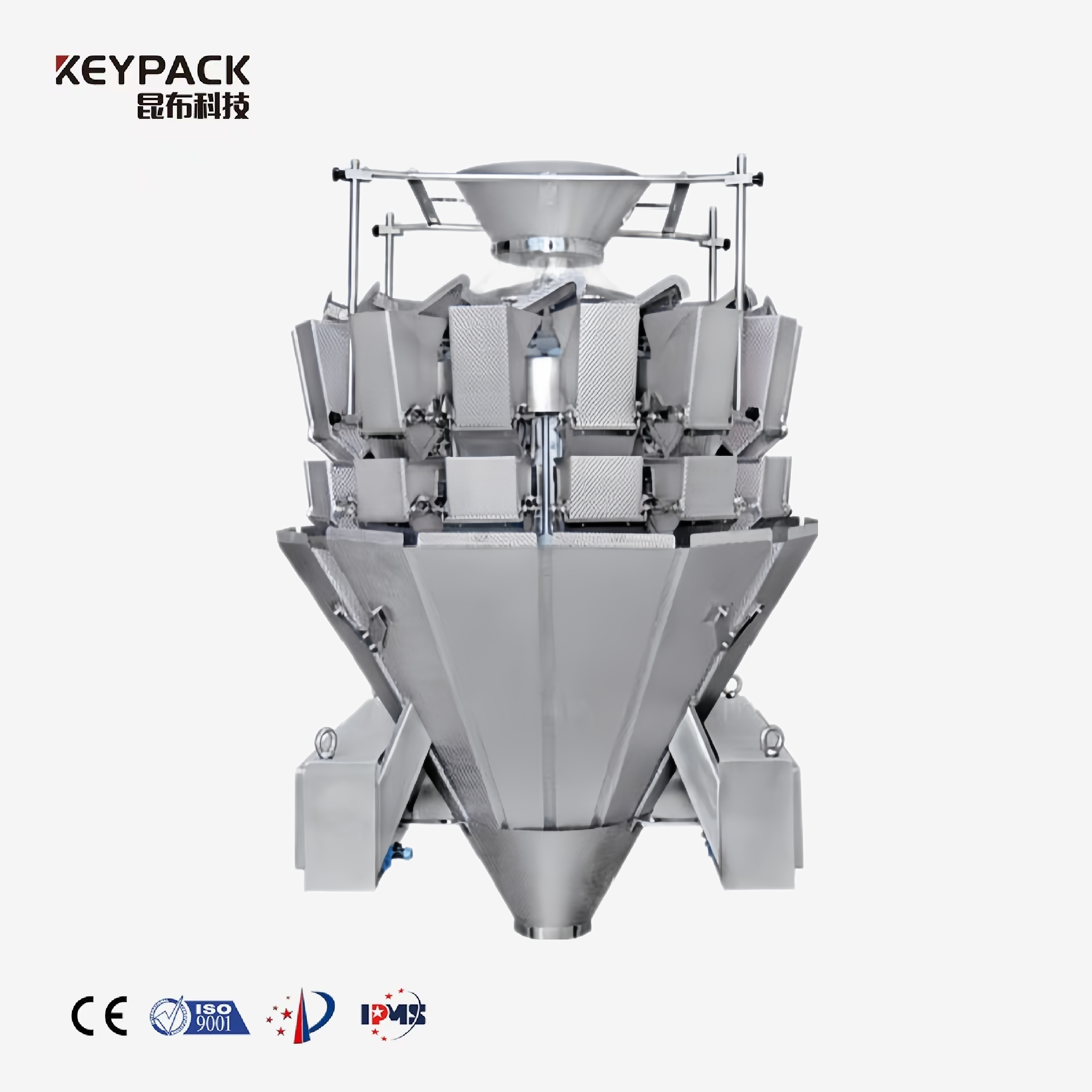 Noodle Combination Weigher - High-Speed Weighing for Wet Soft Strip Materials Multihead Weigeher Packing Machine KEYPACK INTELLIGENT TECHNOLOGY CO.,LTD