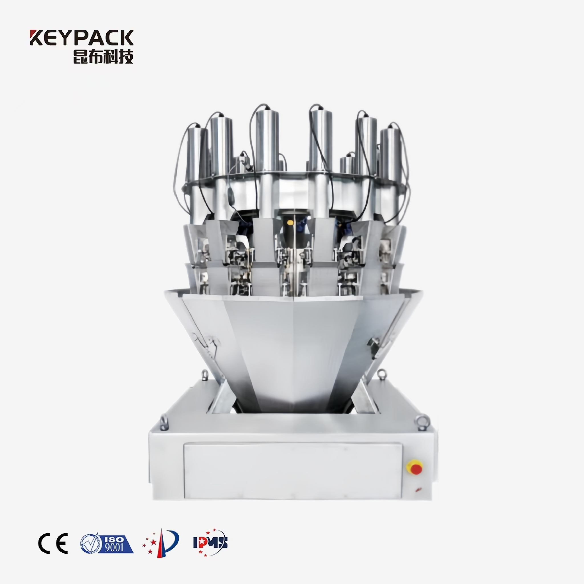 Pickle Combination Weigher - Screw Metering for Oily/Wet Sticky Materials Multihead Weigeher Packing Machine KEYPACK INTELLIGENT TECHNOLOGY CO.,LTD