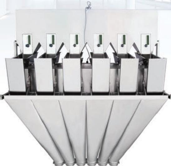 Kunbupack Six-Linear Weighing Scale - Precise Weighing for Multi-Type Materials Multihead Weigeher Packing Machine