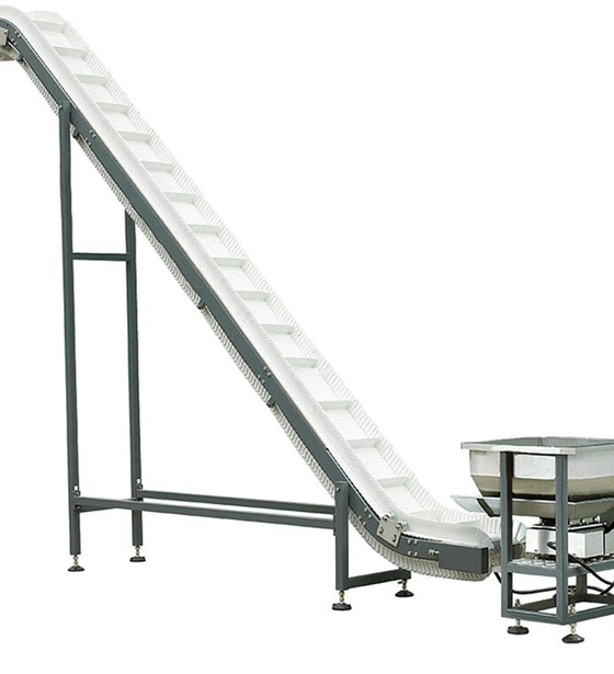 Kunbupack Steeply Inclined Belt Conveyor - Auxiliary Transport for Large Granule Frozen Products