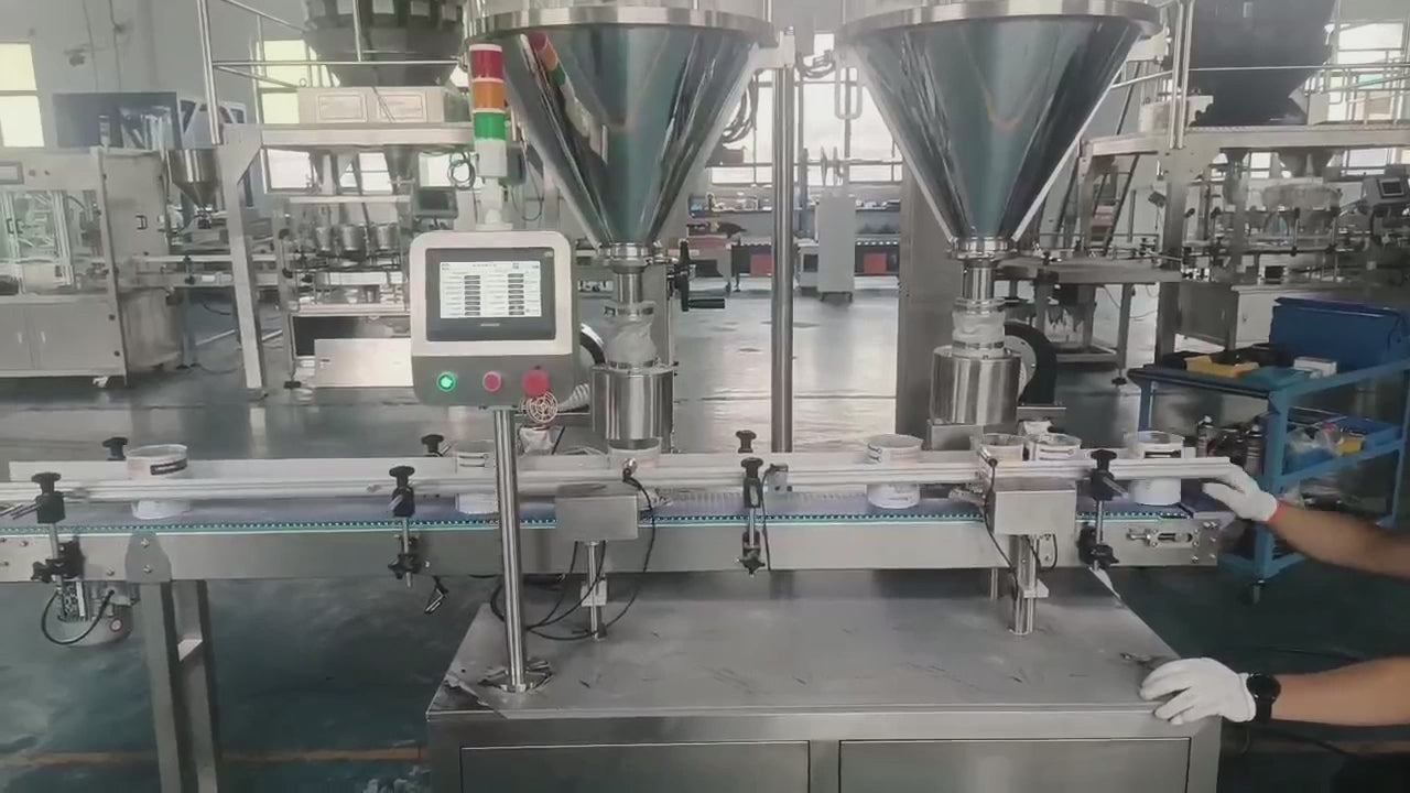 Double-Head Linear Defect-Free Filling Machine – Precision Powder Canning for Milk Powder and Nutritional Products