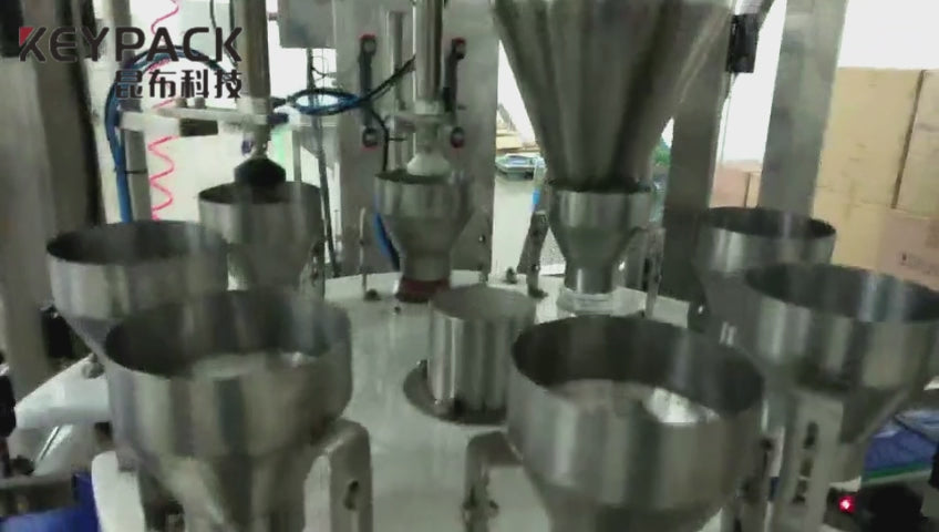 Rotary Granule Weighing Filling Production Line - Automated Packaging System