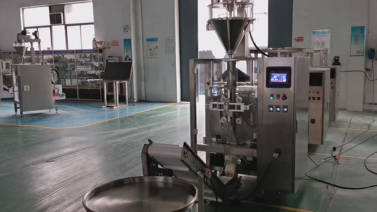 VideoObject Description:
KL-320 VFFS Machine full-cycle operation demo — showcasing 40–100 bags/min packaging speed for granular materials such as nuts and candies. Suitable for food and snack packaging lines. Medium bag powder weighing and packaging.
